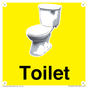 Toilet Sign Dementia Friendly Yellow